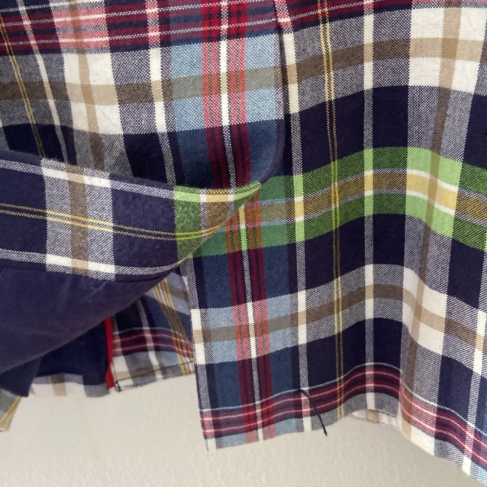J. Crew Plaid Blazer in Navy, Green & Red